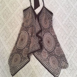 BCBGMaxAzria handkerchief halter top